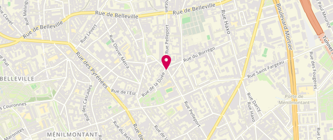 Plan de Laverie Lav'Club Pelleport, 127 Rue Pelleport, 75020 Paris
