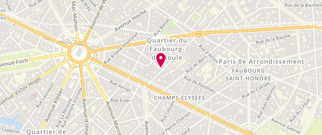 Plan de Societe la Lavandiere de Saint Philippe du Roule, 15 Rue de Washington, 75008 Paris