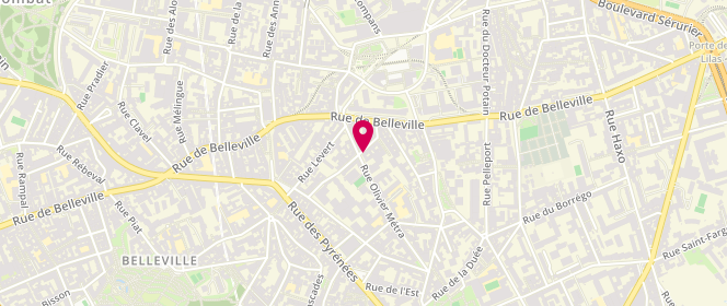 Plan de Laverie Olivier Métra, 50, rue Olivier Métra, 75020 Paris