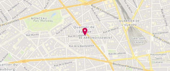 Plan de Pressing la Main d'Or, 11 Rue de Lisbonne, 75008 Paris