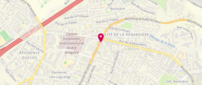 Plan de Montreuil Point Laverie, 262 Boulevard Aristide Briand, 93100 Montreuil
