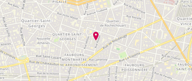 Plan de Billy Wash Lavomatic, 2 Rue de l'Agent Bailly, 75009 Paris
