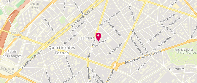 Plan de SB Laverie, 7 Rue Fourcroy, 75017 Paris