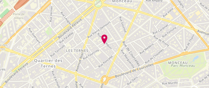 Plan de Ariane Pressing, 27 Rue Fourcroy, 75017 Paris