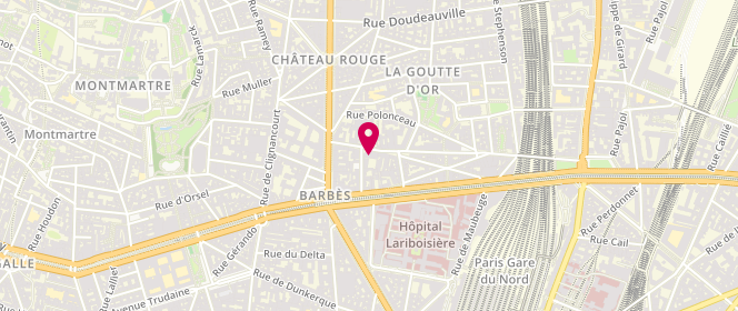 Plan de Laverie Goutte d'Or, 55 Rue Goutte d'Or, 75018 Paris