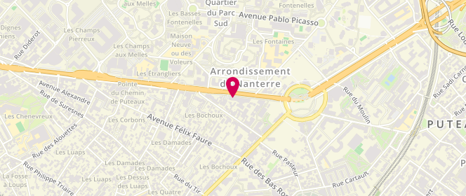 Plan de Laverie Wash'n Dry, 336 avenue Georges Clémenceau, 92000 Nanterre