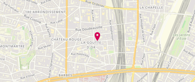 Plan de Laverie Moderne, 28 Rue Myrha, 75018 Paris