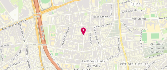 Plan de Laverie du Pre, 17 Rue André Joineau, 93310 Le Pré-Saint-Gervais
