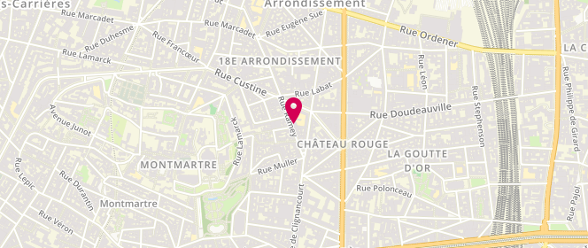 Plan de AGREBI Julien, 14 Rue Ramey, 75018 Paris