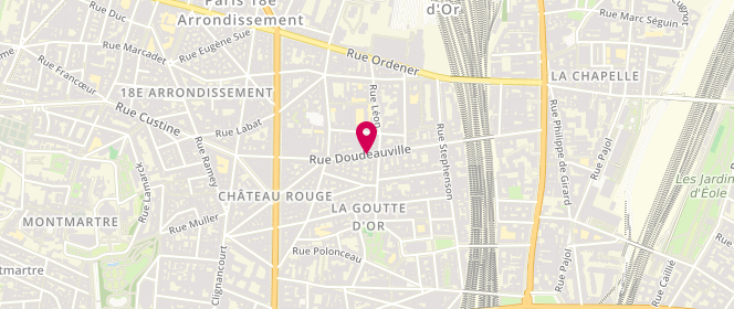Plan de Laverie Doudeauville, 47 Rue Doudeauville, 75018 Paris