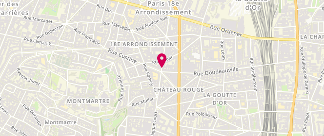 Plan de Laverie Clignancourt, 58 Rue de Clignancourt, 75018 Paris