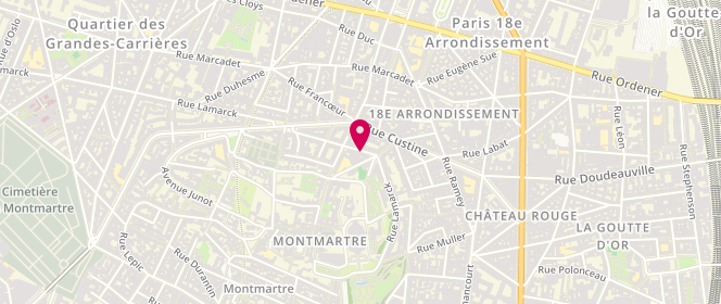Plan de Laverie LAV'MARCK, 25 Rue Lamarck, 75018 Paris