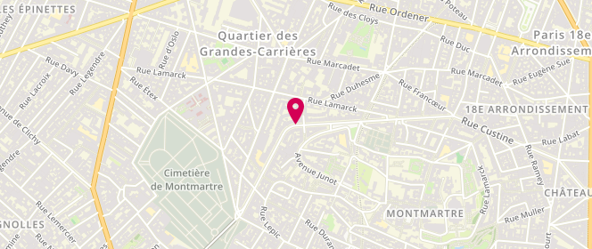 Plan de Laverie Caulaincourt, 61 Rue Caulaincourt, 75018 Paris