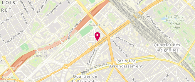 Plan de Le Pressing-La Laverie, 108 Boulevard Berthier, 75017 Paris