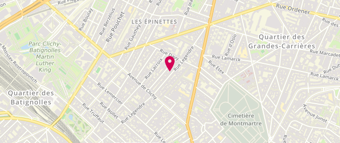 Plan de Malaverie.com, 147 Rue Legendre, 75017 Paris