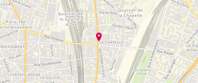 Plan de YUN François Paul, Rez de Chaussee 4 Rue Chapelle, 75018 Paris