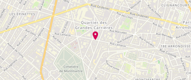 Plan de Lav Speed, 99 Rue Lamarck, 75018 Paris