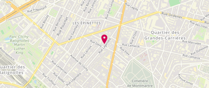 Plan de Les Laveries Céline, 165 Rue Legendre, 75017 Paris