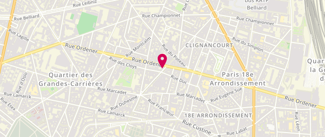 Plan de Le Lavoir, 53 Rue Duhesme, 75018 Paris