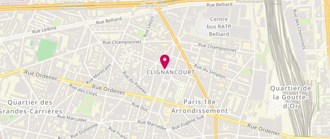 Plan de Quality Wash, 103 Rue du Mont Cenis, 75018 Paris