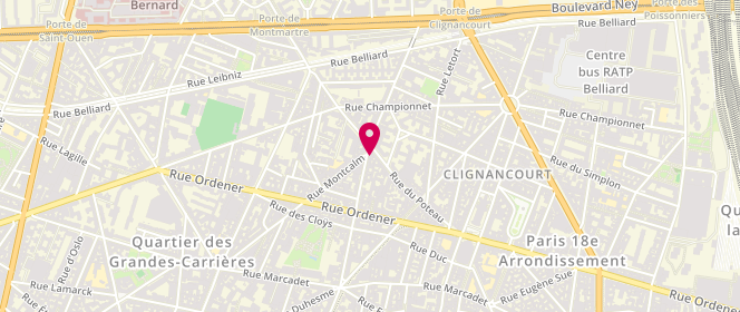 Plan de Laverie Ruisseau, 60 Rue Ruisseau, 75018 Paris