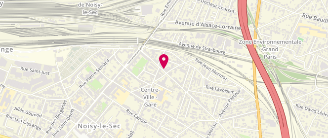 Plan de Noisy Le Sec Point Laverie, 23 Boulevard de la Republique, 93130 Noisy-le-Sec