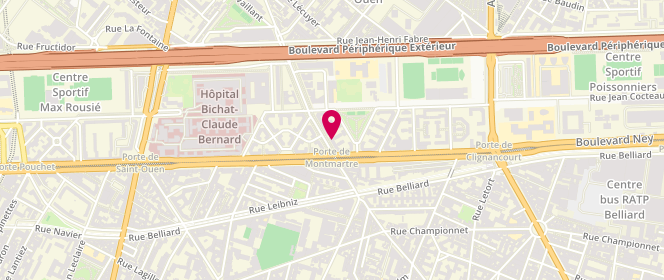 Plan de Nawras, 6 Avenue Pte de Montmartre, 75018 Paris