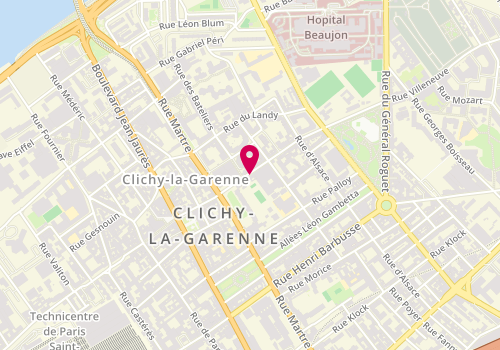 Plan de Pressing-Laverie, 22 Rue Villeneuve, 92110 Clichy