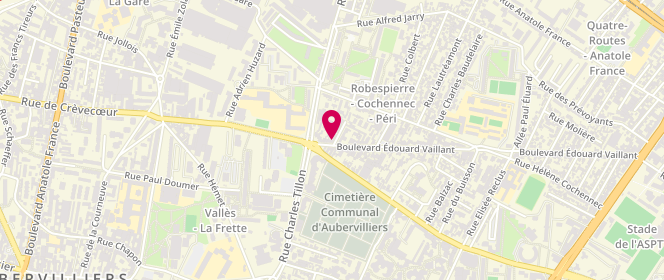 Plan de Laverie Self Service, 11 Boulevard Edouard Vaillant, 93300 Aubervilliers