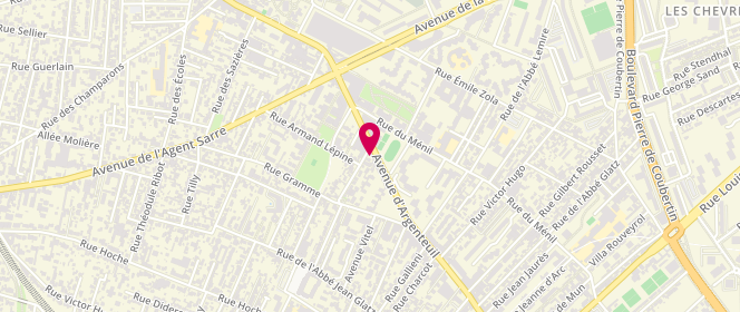 Plan de Laverie libre service ekl services, 327 avenue d'Argenteuil, 92270 Bois-Colombes