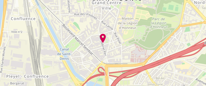 Plan de Laverie du Stade, 18 Rue Gabriel Péri, 93200 Saint-Denis