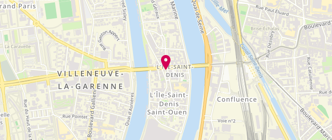 Plan de Laverie Méchin, 3 Rue Méchin, 93450 L'Île-Saint-Denis