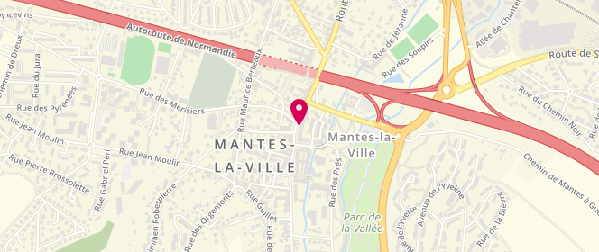 Plan de Au Lavoir de Mantes, 85 Route de Houdan, 78711 Mantes-la-Ville