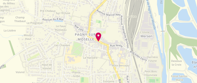 Plan de Laverie de l'Est, 30 Rue de Serre, 54530 Pagny-sur-Moselle