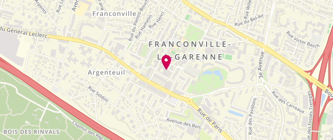 Plan de Laverie du mail, 4 Allée Georges Bizet, 95130 Franconville