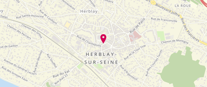 Plan de Pink Laverie, 2 Rue de Chantepuits, 95220 Herblay-sur-Seine