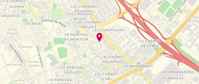 Plan de A.N.T, 204 Rue des Chênes Bruns, 95000 Cergy