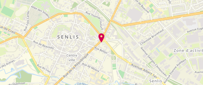Plan de Laverie du Cerf, 114 Rue de la République, 60300 Senlis