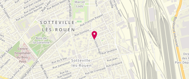 Plan de Lavomatic, 112 Rue Victor Hugo, 76300 Sotteville-lès-Rouen