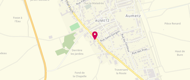 Plan de Aumetz Laverie, 15 Rue du Marechal Foch, 57710 Aumetz