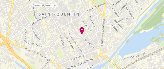 Plan de Laverie Antelo, 61 Rue d'Isle, 02100 Saint-Quentin