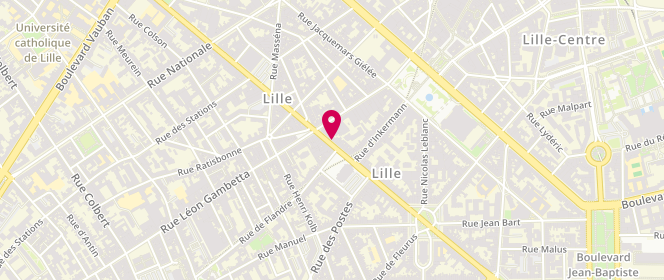 Plan de Lavotec, Rue
137 Rue Solférino, 59000 Lille