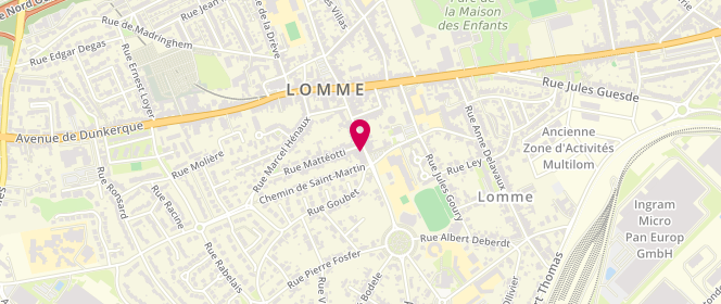 Plan de Lav'nette Laverie Libre-Service, 77 avenue Roger Salengro, 59160 Lille