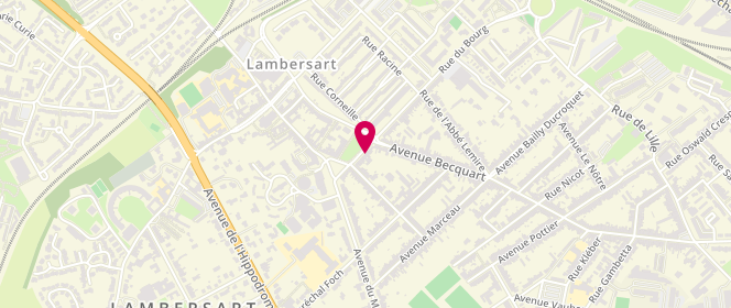Plan de La Lavandière, 198 Rue du Bourg, 59390 Lambersart