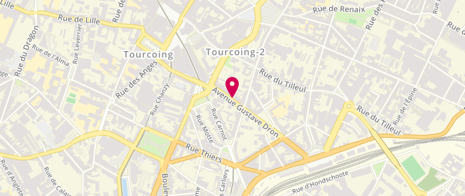 Plan de La Laverie des Arcades, 37 avenue Gustave Dron, 59200 Tourcoing