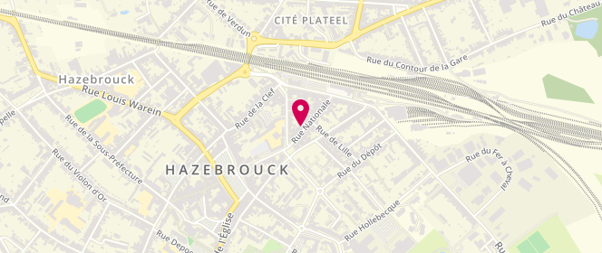 Plan de My Laverie, 19 Rue Nationale, 59190 Hazebrouck
