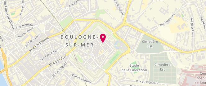 Plan de Jules Laverie, 62 Rue de Lille, 62200 Boulogne-sur-Mer